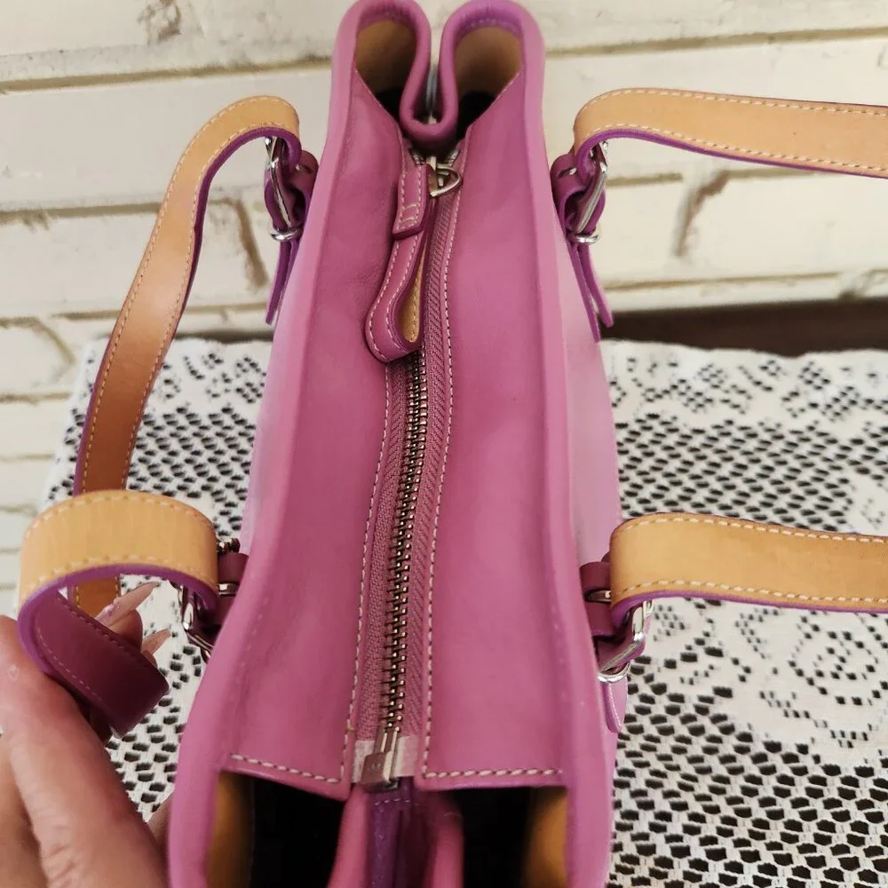 Vintage Coach Hampton Y2k Pink Barbie Handbag Tote Purse